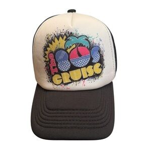 NEW! 1980’s Cruise 80’s Mesh Snap Back Men’s Adjustable Trucker Cap Hat OS